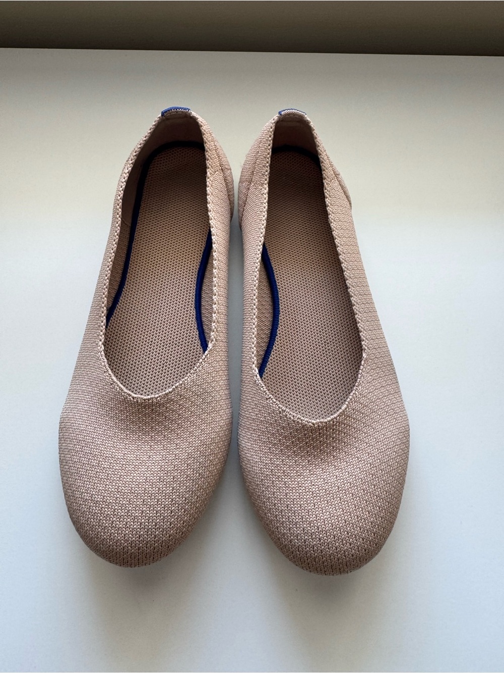 Comfort Knit Ballet Flats in Tan